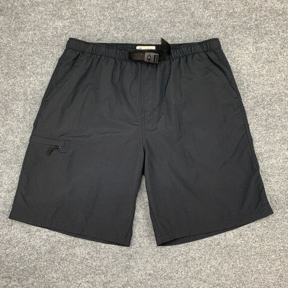 Alpine Design Short Mens XL Extra Large Black Mesh Lined Belted Nylon Zip Pocket - Picture 2 of 12